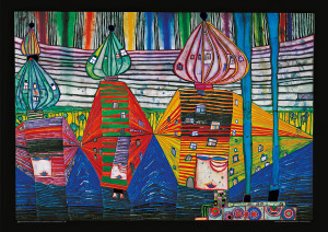 Fremkomsten af den tredje hud af Friedensreich Hundertwasser